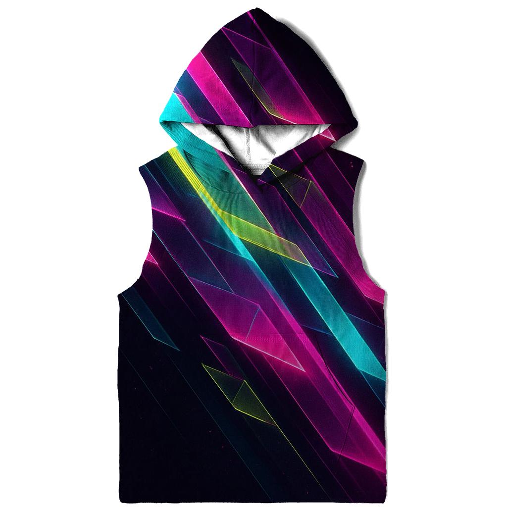 Neon Prism Cascade custom hoodies