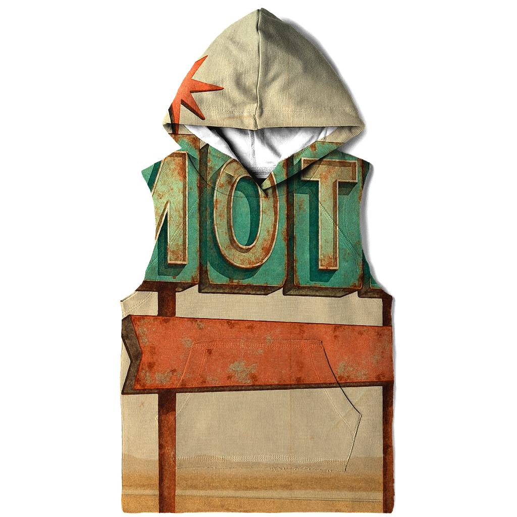 Retro Motel Roadside Sign Illustration hoodies fashion