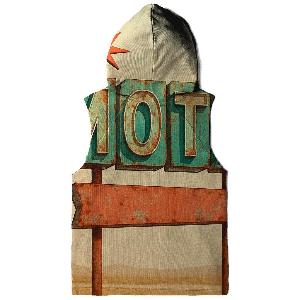 Retro Motel Roadside Sign Illustration hoodies fashion