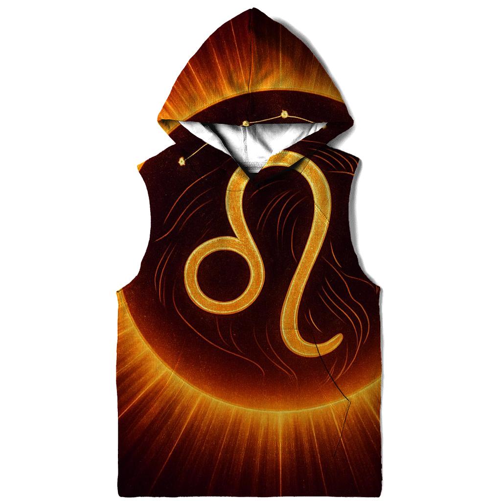 Solar Crown Leo Zodiac Crest hoodies fashion
