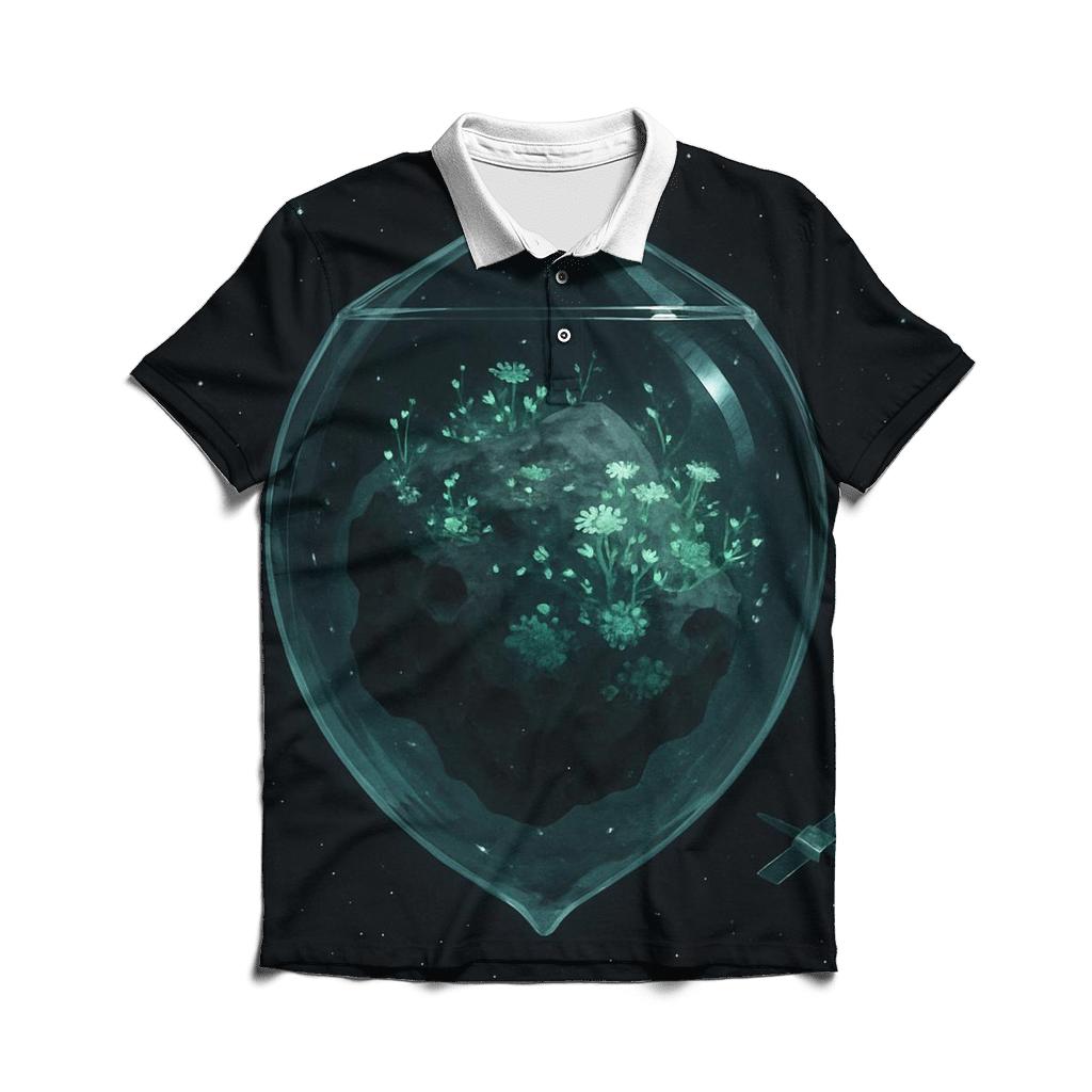 Asteroid Garden Terrarium designer slim fit polos