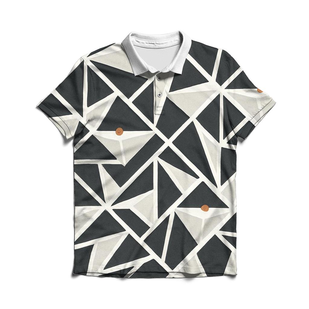 Geometric Filter Weave designer slim fit polos