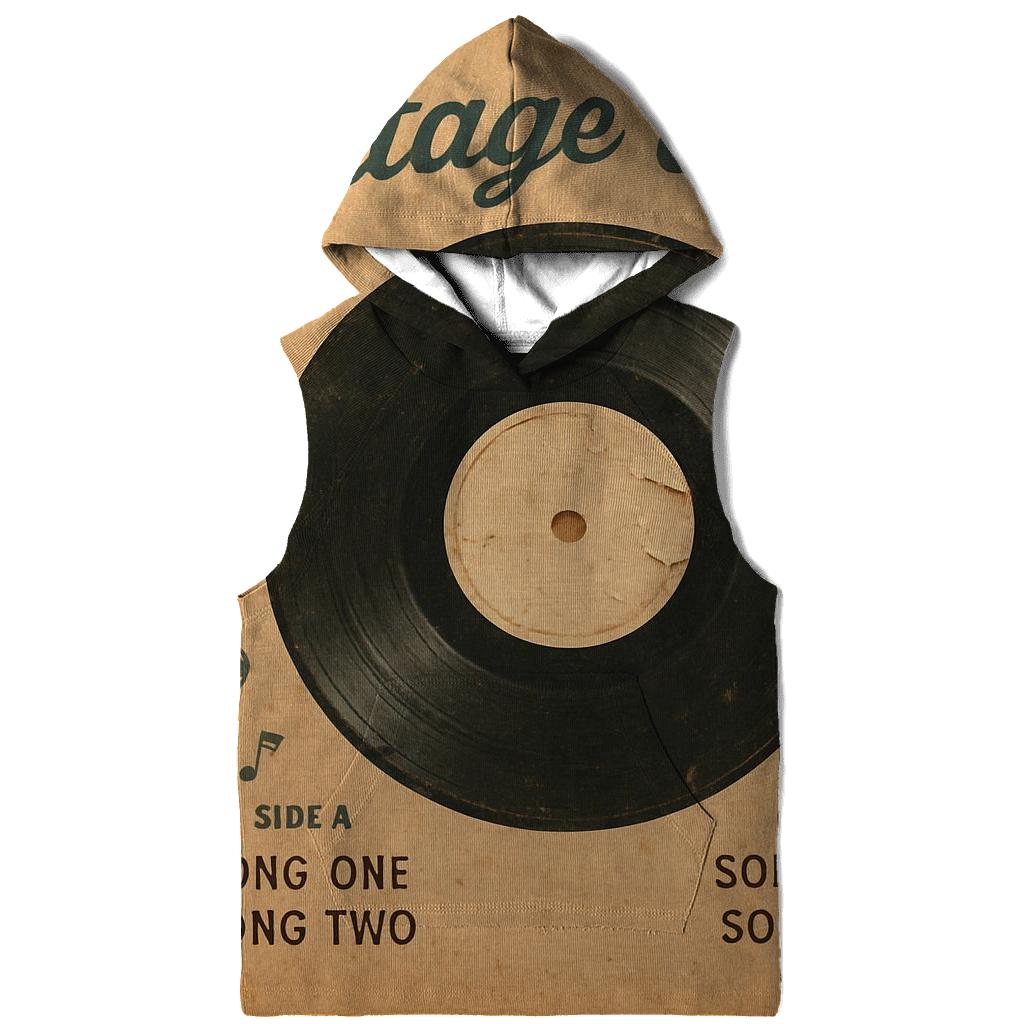 Faded Vinyl Record Listening Party Cover premium hoodies