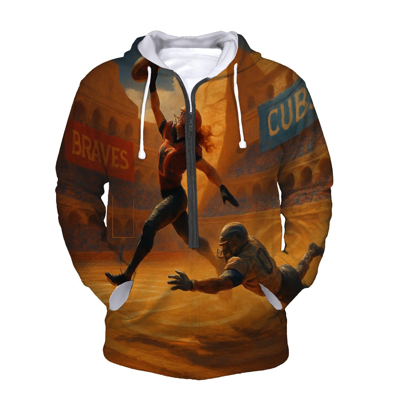 Desert Arena Braves Cubs Showdown heavyweight hoodies