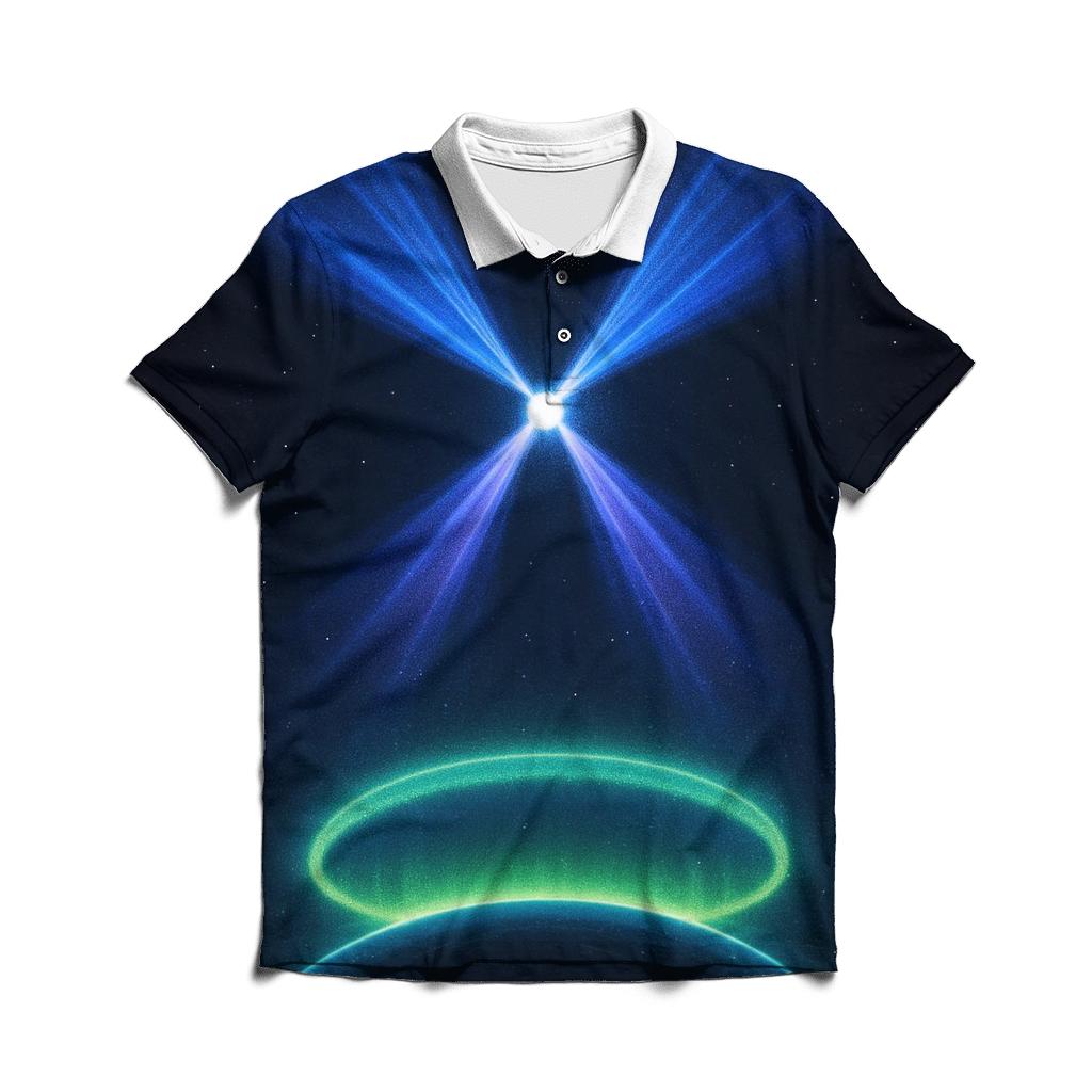 Pulsar Beam Aurora Crest branded logo polo shirts