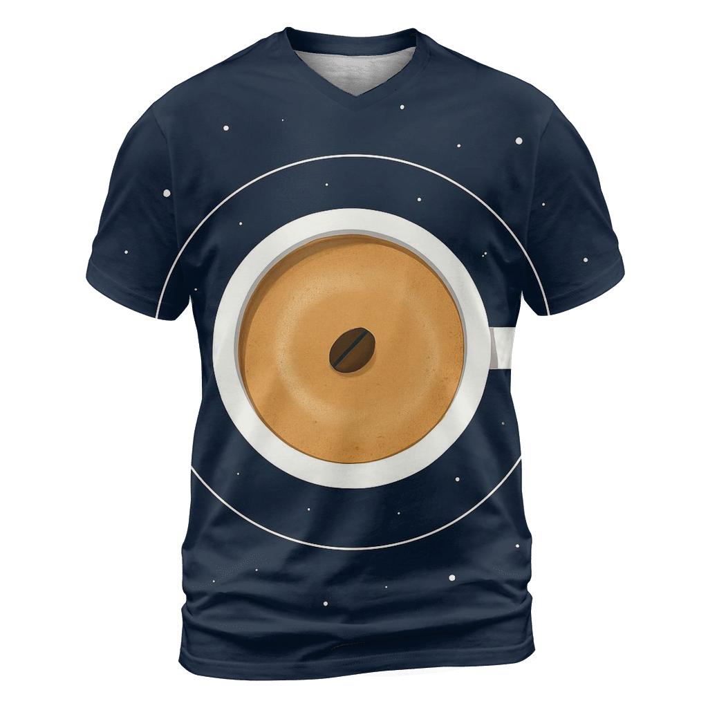 Midnight Espresso Orbit creative print fashion shirts