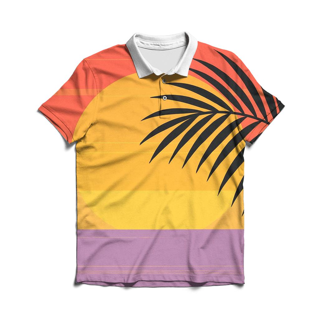 Analog Sunset Stripes classic pique polos