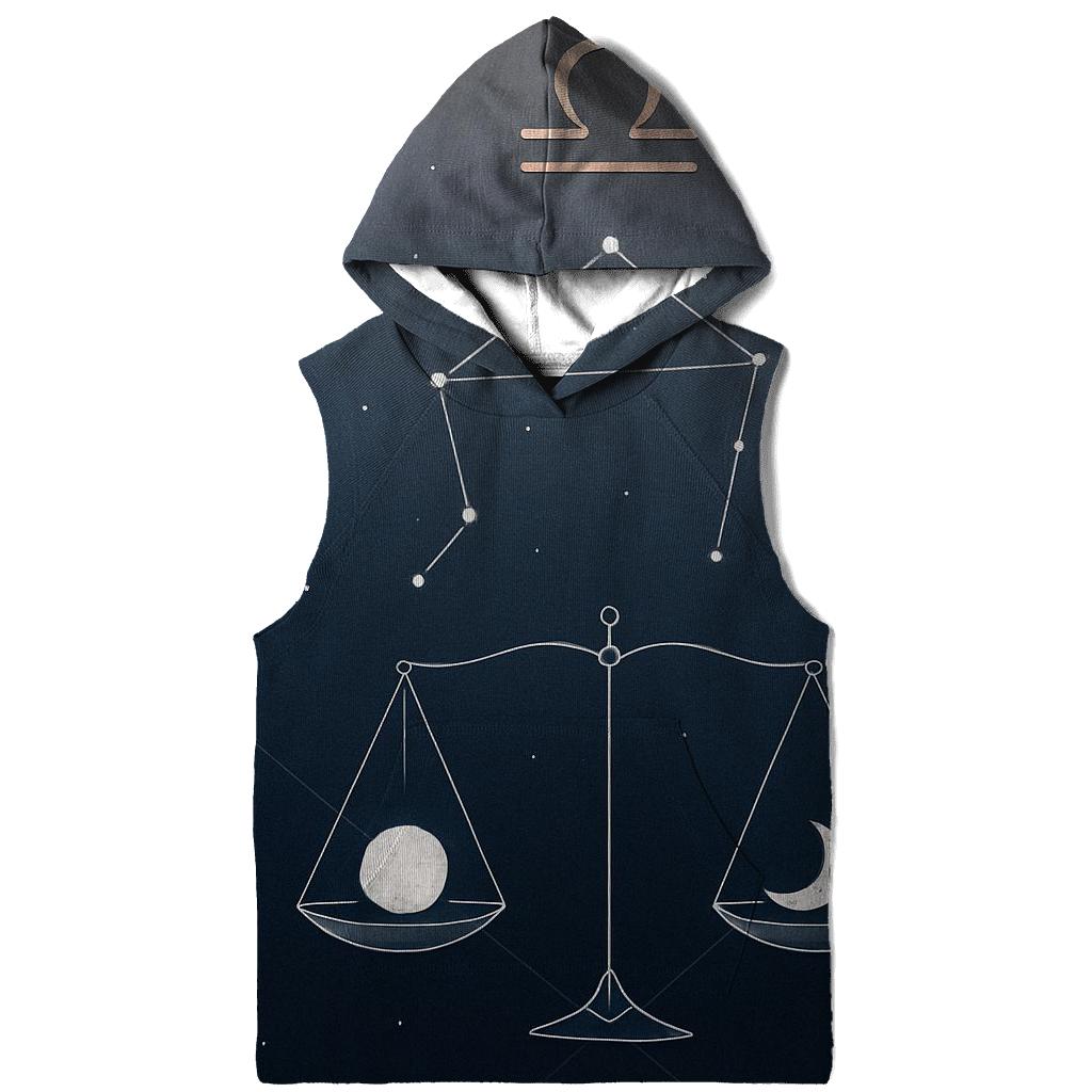 Libra Crescent Scales Alignment graphic hoodies