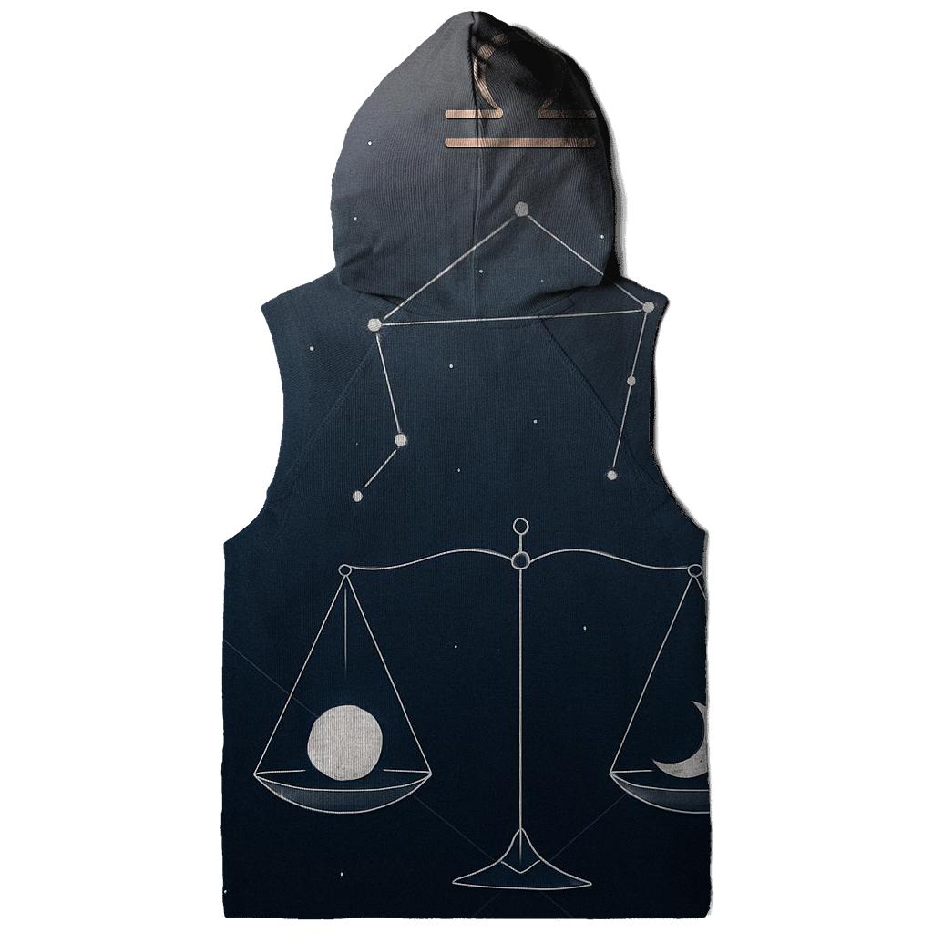 Libra Crescent Scales Alignment graphic hoodies