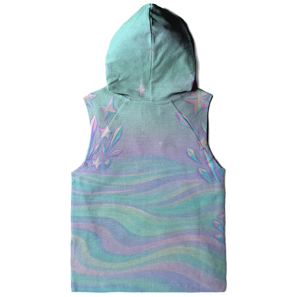 Holographic Star Reef printed hoodies