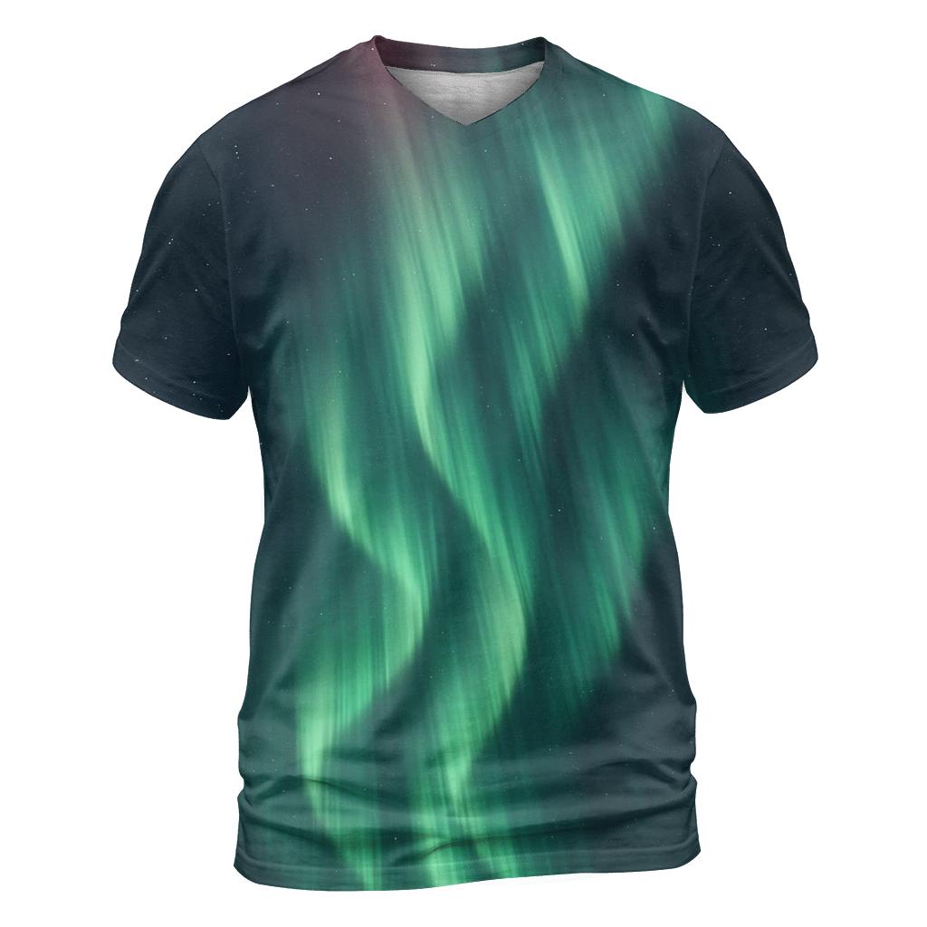Polar Cusp Aurora Veil creative print fashion shirts