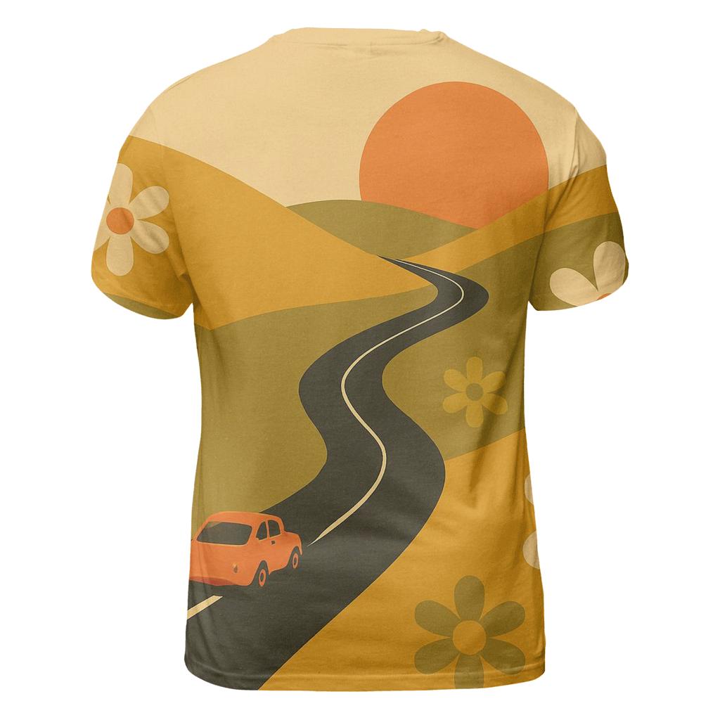 Funky Flower Highway custom all-over print shirts
