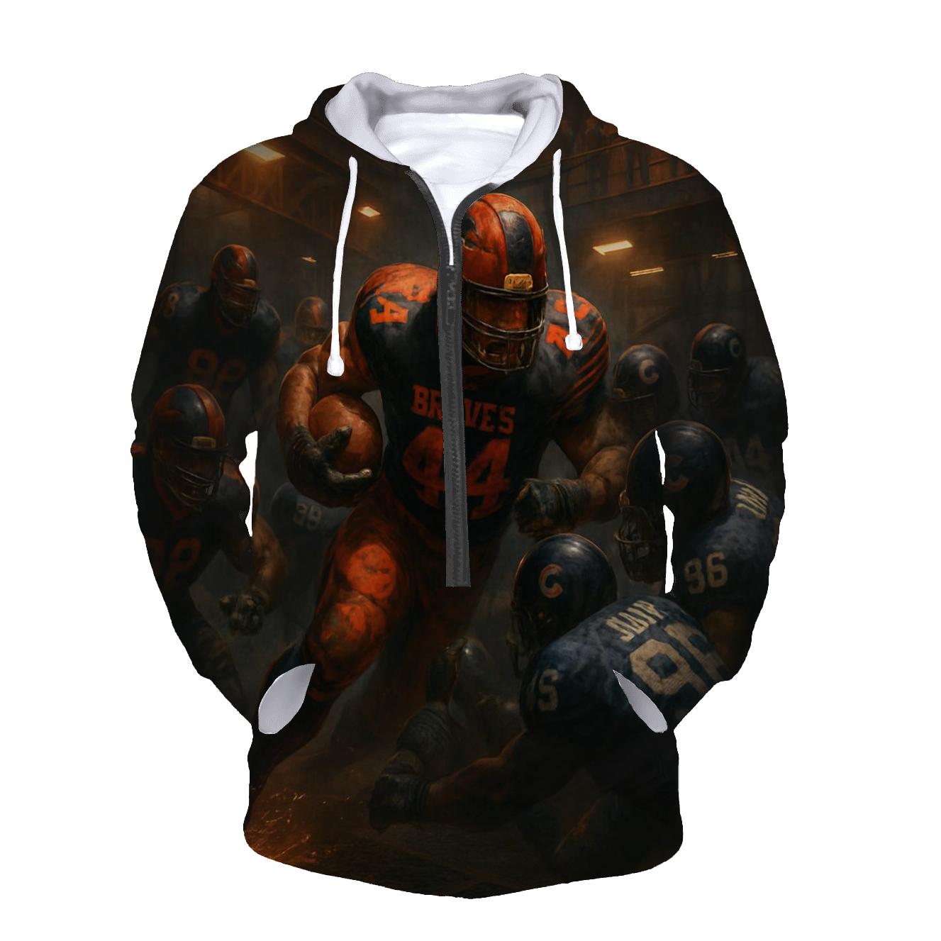 Industrial Iron Grudge Match Braves Versus Cubs graphic hoodies