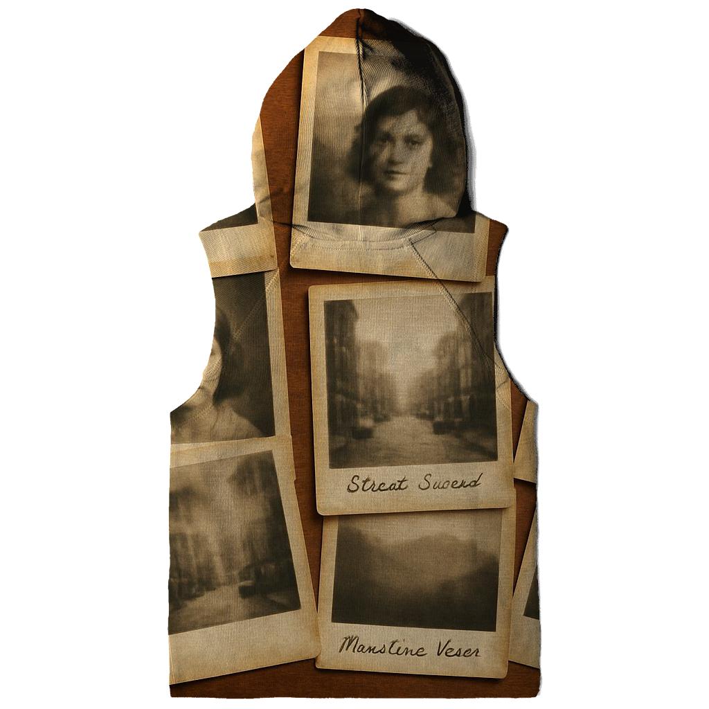 Old Camera Club Snapshot Collage premium hoodies