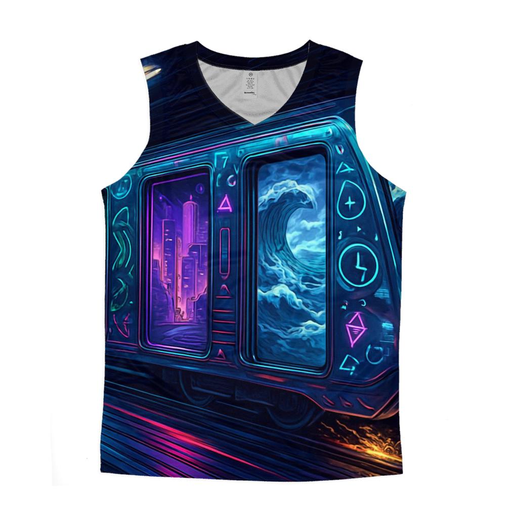 Subway Train Of Impossible Stops custom tank tops