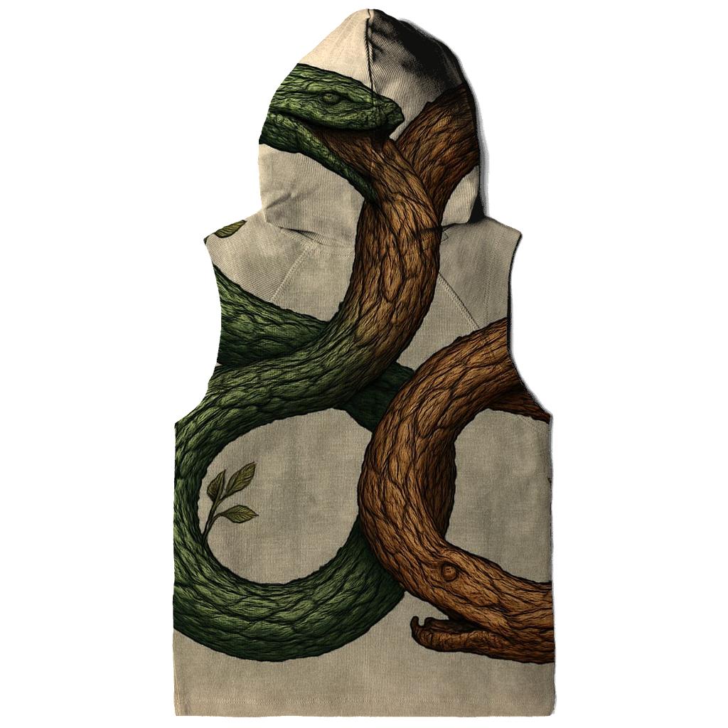 Forest Spirit Twin Ouroboros graphic hoodies