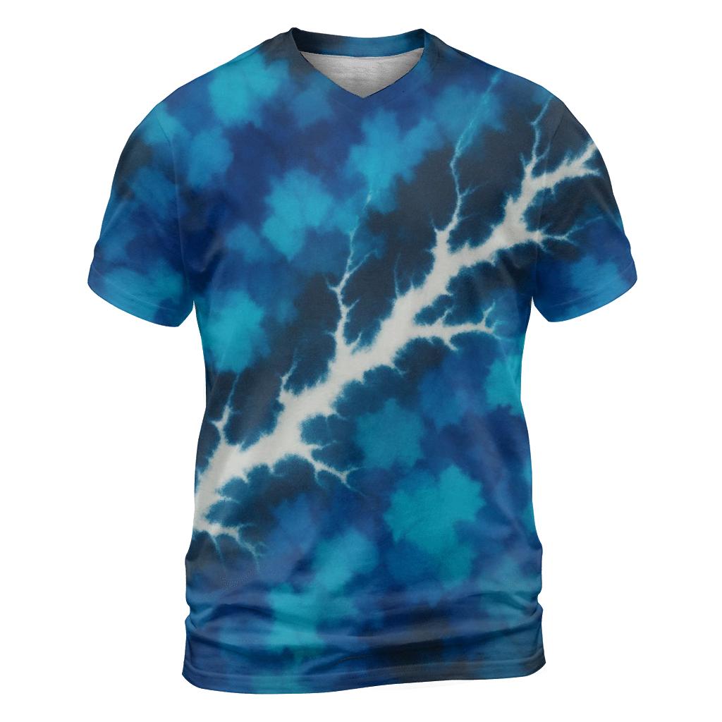 Diagonal Lightning Crumple Storm custom all-over print shirts