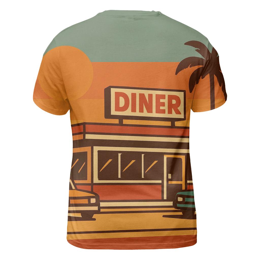 Retro Roadside Diner statement graphic shirts