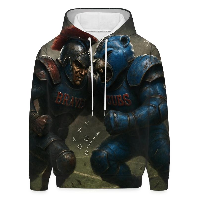 Battle Under The Floodlights Braves Against Cubs zip-up hoodies