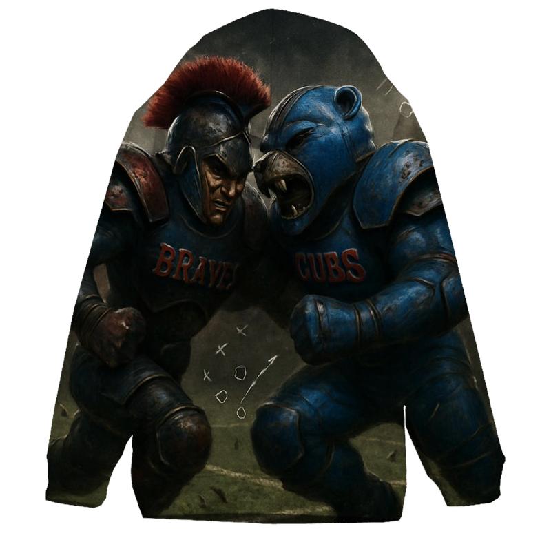 Battle Under The Floodlights Braves Against Cubs zip-up hoodies