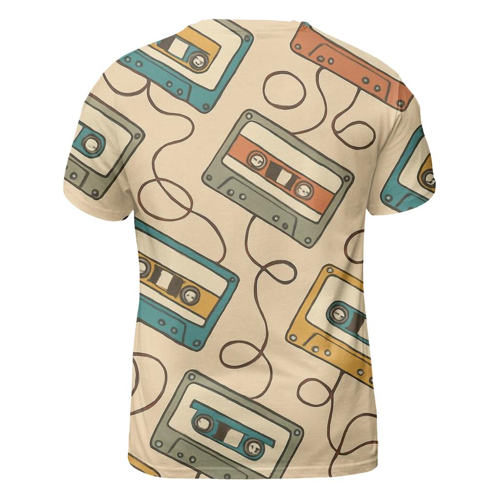 Cassette Mixtape Memories unique graphic print tees