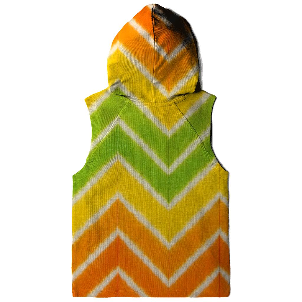Citrus Cascade Accordion Chevron lightweight hoodies