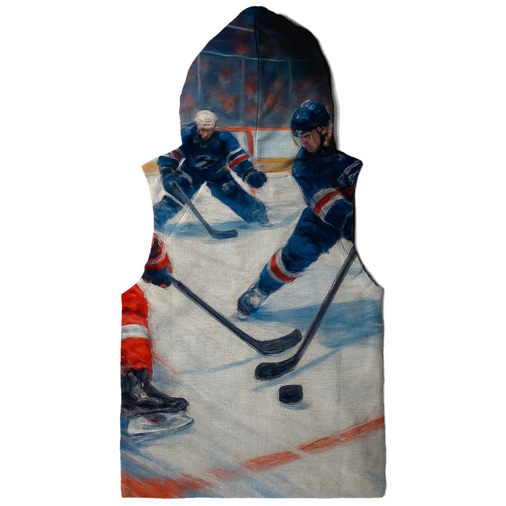 Ice Hockey Rink Battle Blur heavyweight hoodies