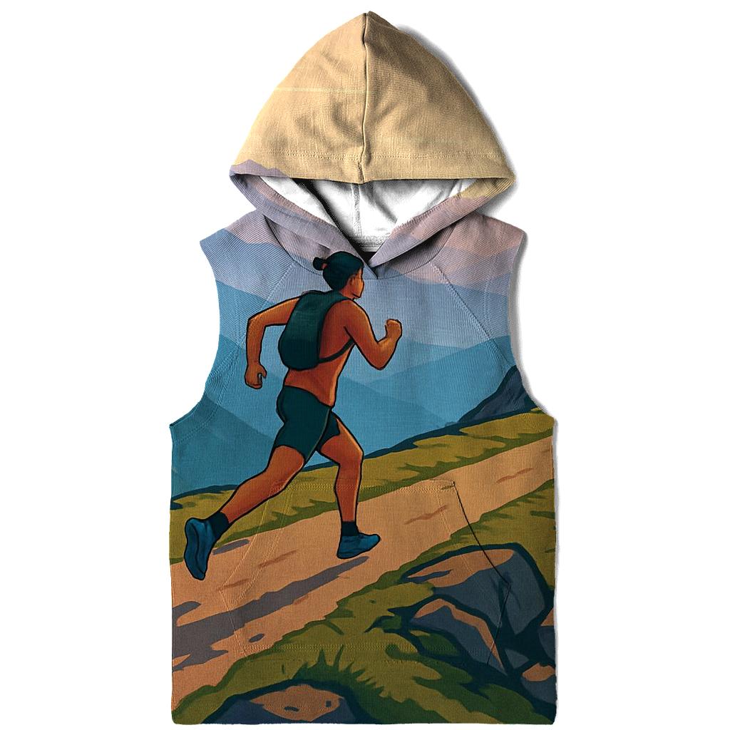 Mountain Trail Running Skyline designer hoodies