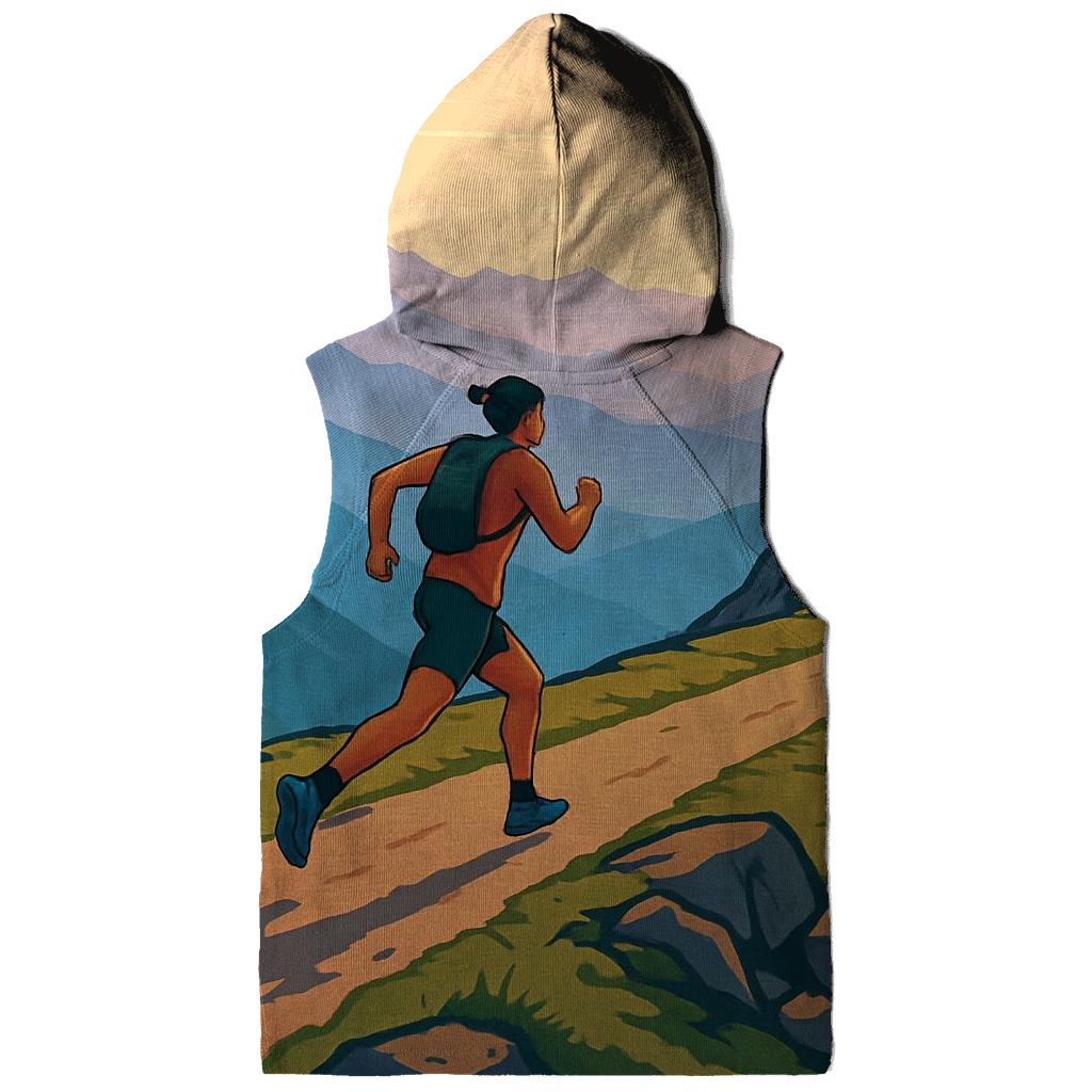 Mountain Trail Running Skyline designer hoodies