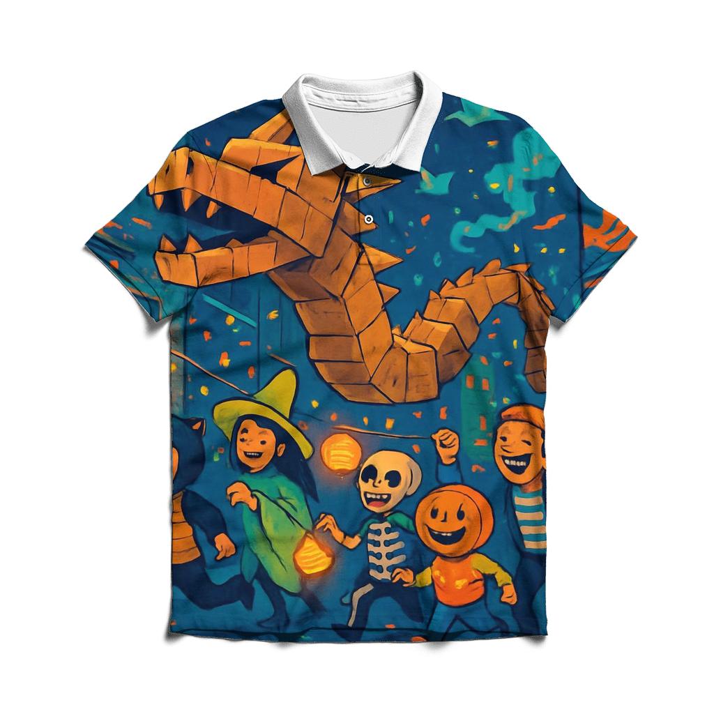 Cardboard Dragon Street Parade designer slim fit polos
