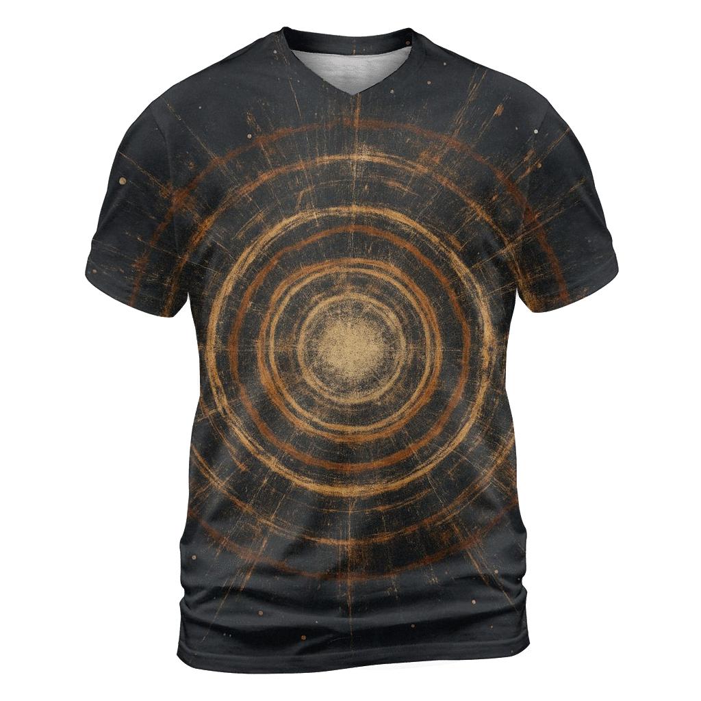 Impact Ejecta Halo Field designer pattern shirts