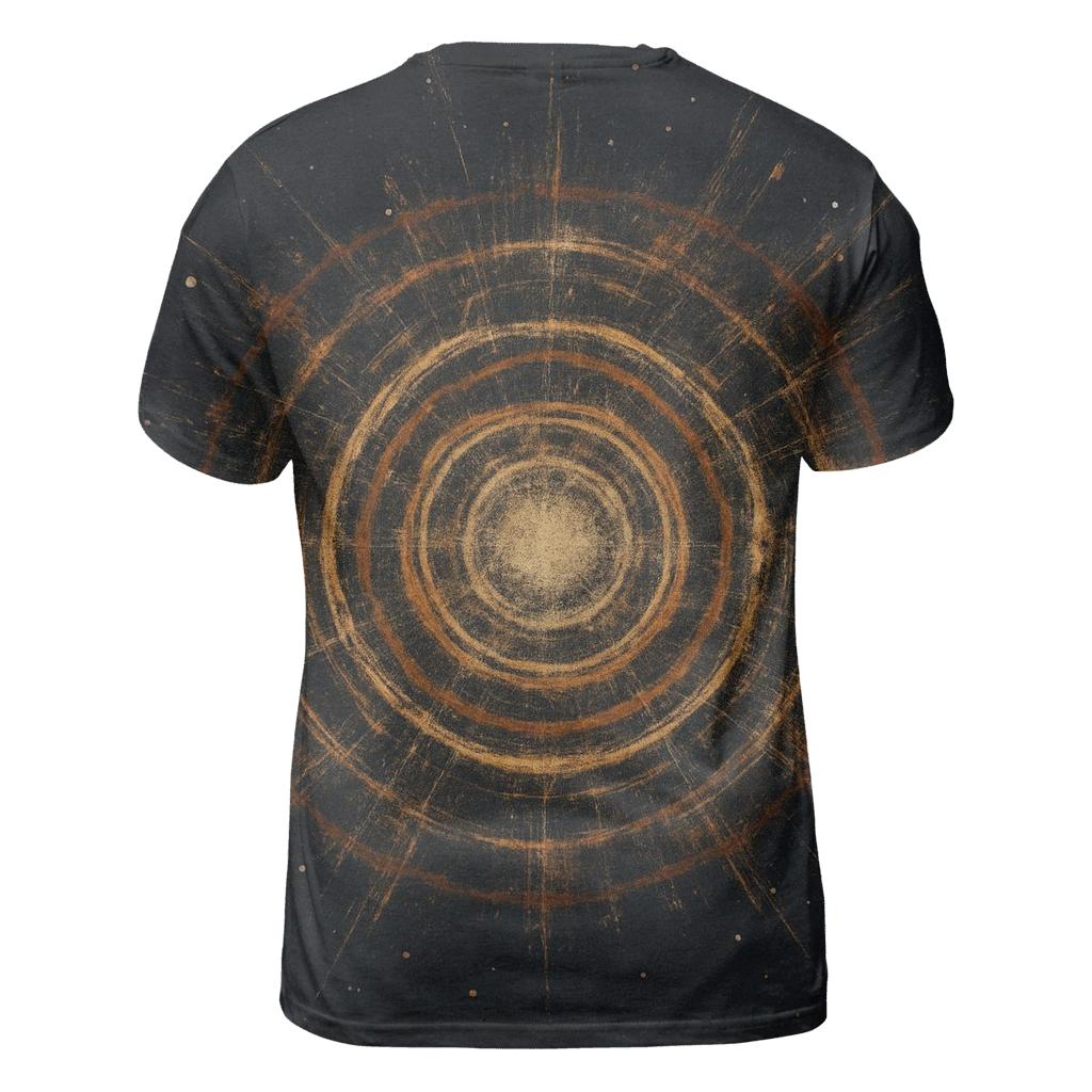 Impact Ejecta Halo Field designer pattern shirts