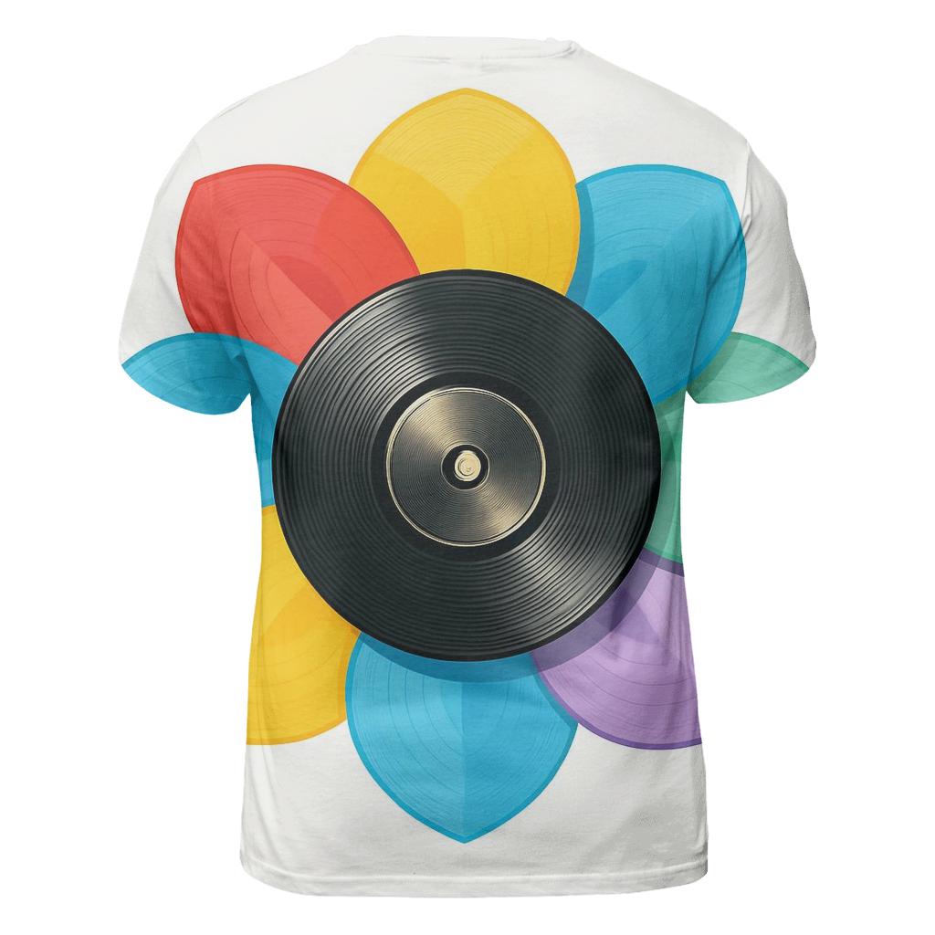 Rainbow Vinyl Bloom creative print fashion shirts