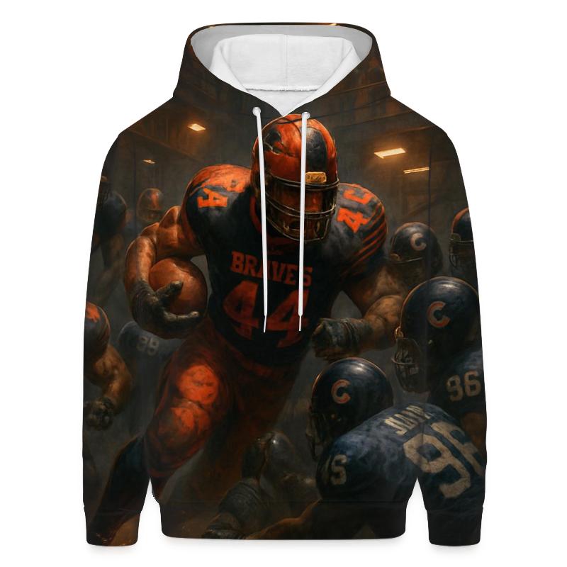 Industrial Iron Grudge Match Braves Versus Cubs premium hoodies