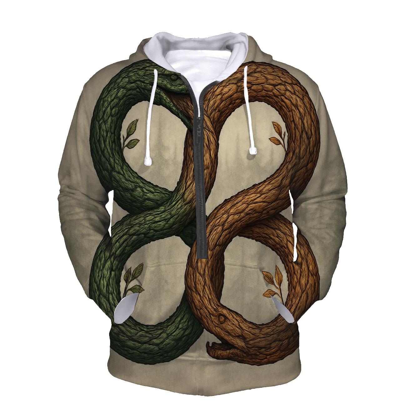 Forest Spirit Twin Ouroboros hoodies fashion