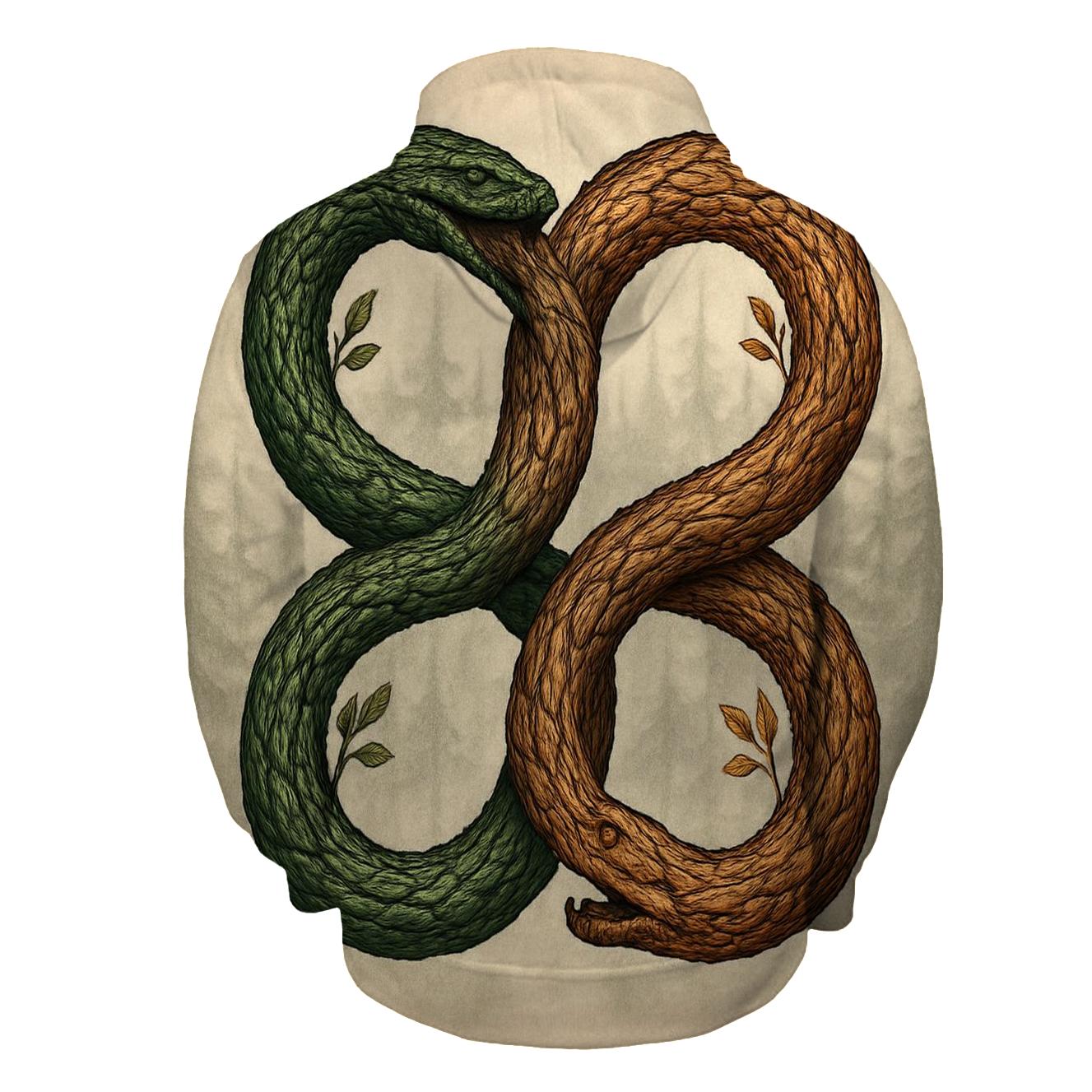 Forest Spirit Twin Ouroboros hoodies fashion