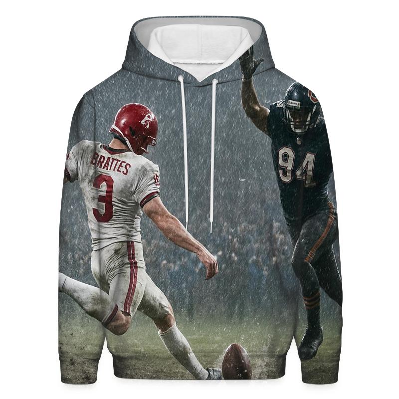 Rain Soaked Overtime Braves And Cubs Clash premium hoodies