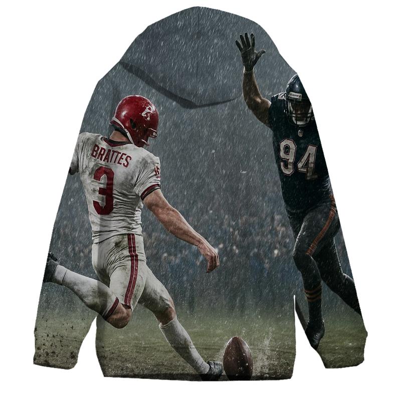 Rain Soaked Overtime Braves And Cubs Clash premium hoodies