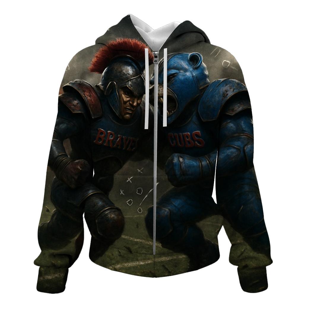 Battle Under The Floodlights Braves Against Cubs printed hoodies