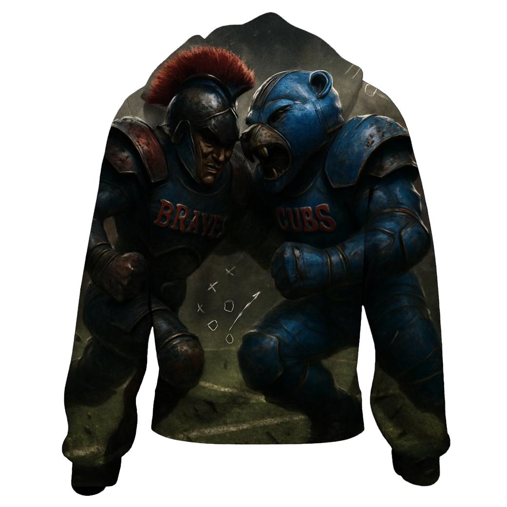 Battle Under The Floodlights Braves Against Cubs printed hoodies