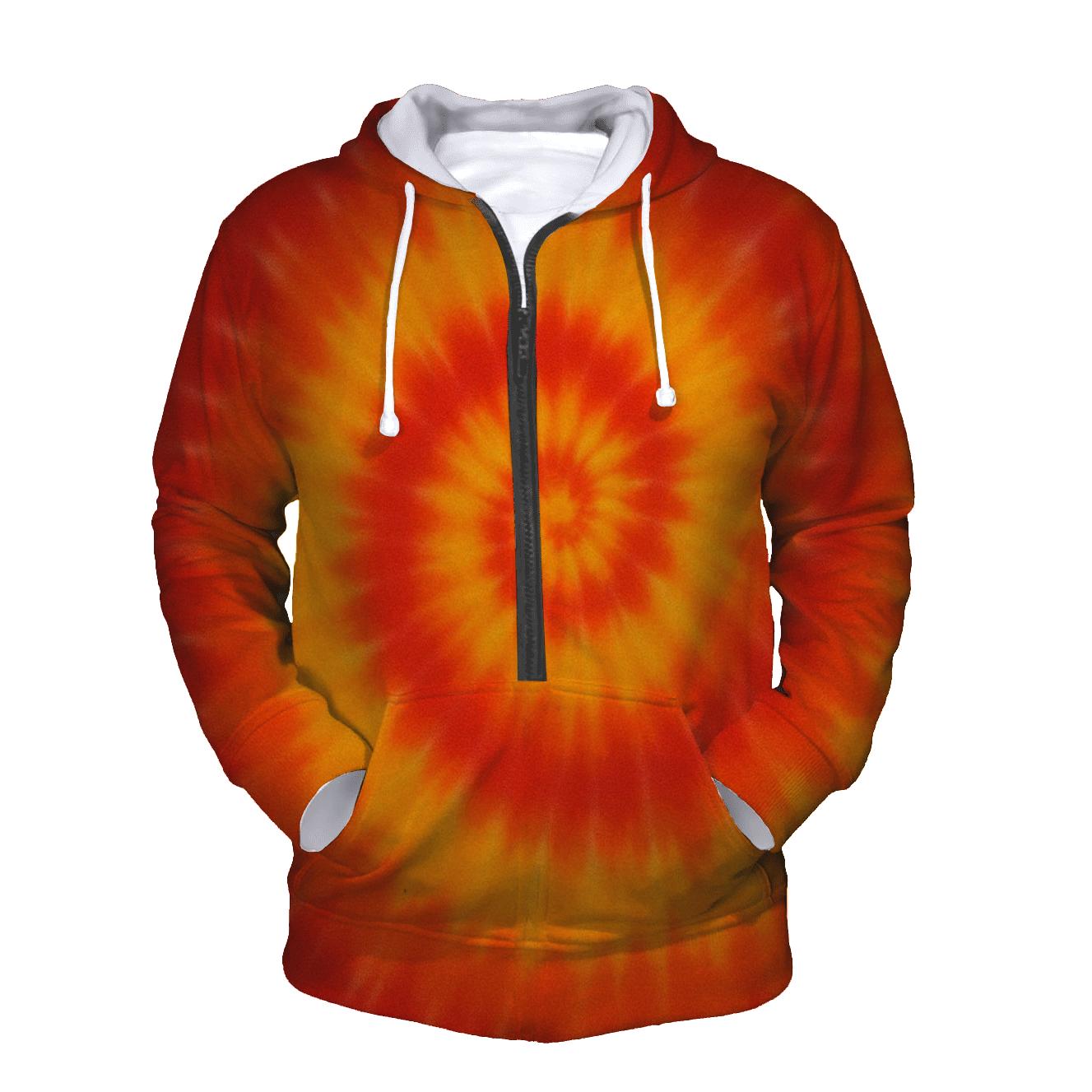 Solar Flare Spiral Radiance lightweight hoodies