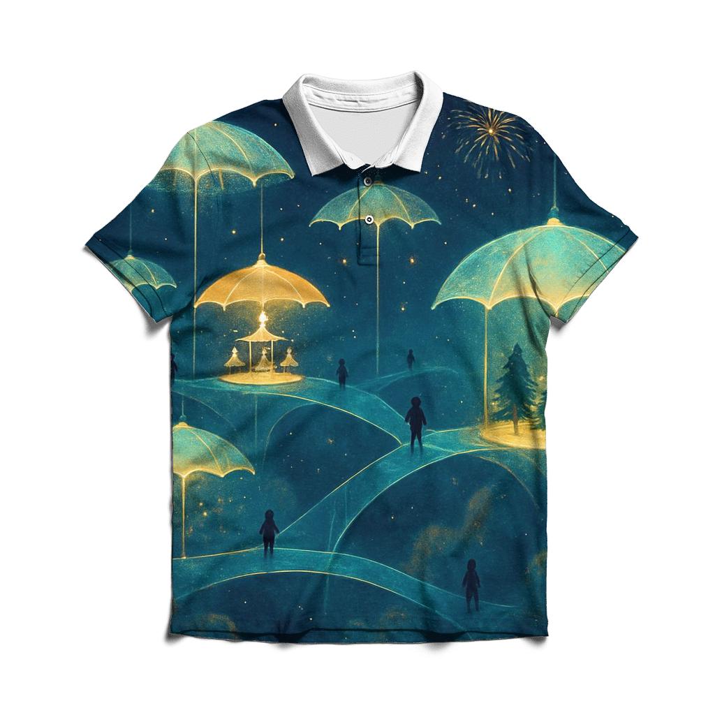 Umbrella Constellation Carnival custom polo shirts