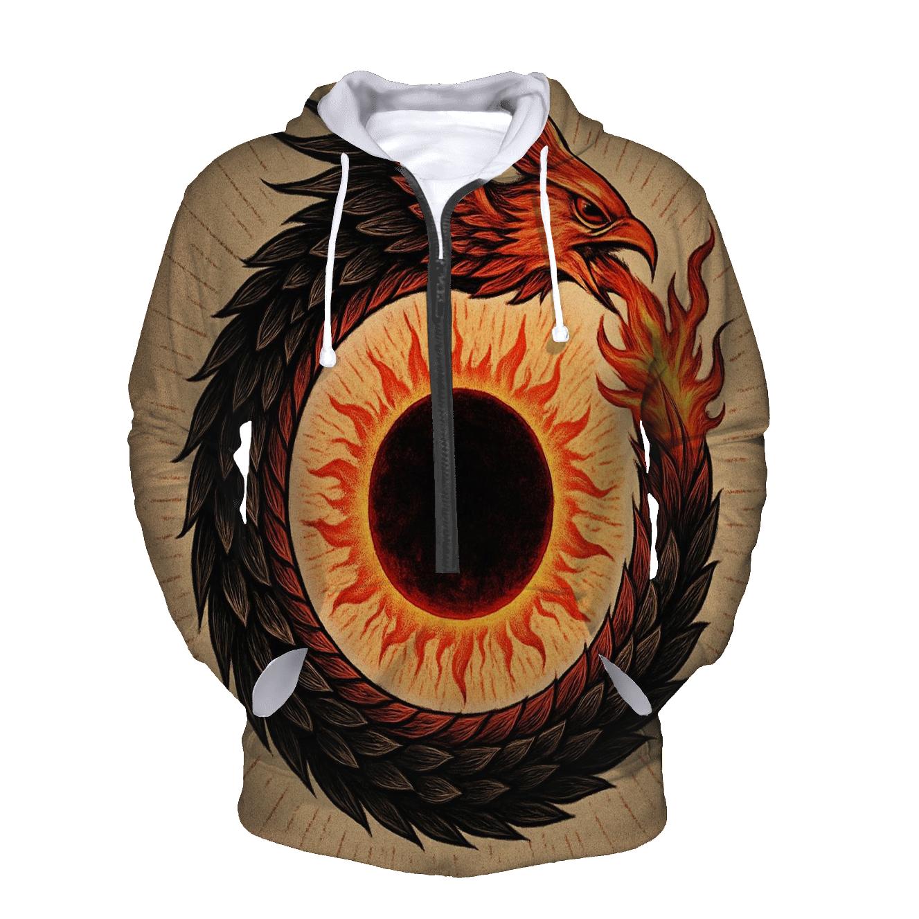 Solar Eclipse Phoenix Ouroboros hoodies fashion