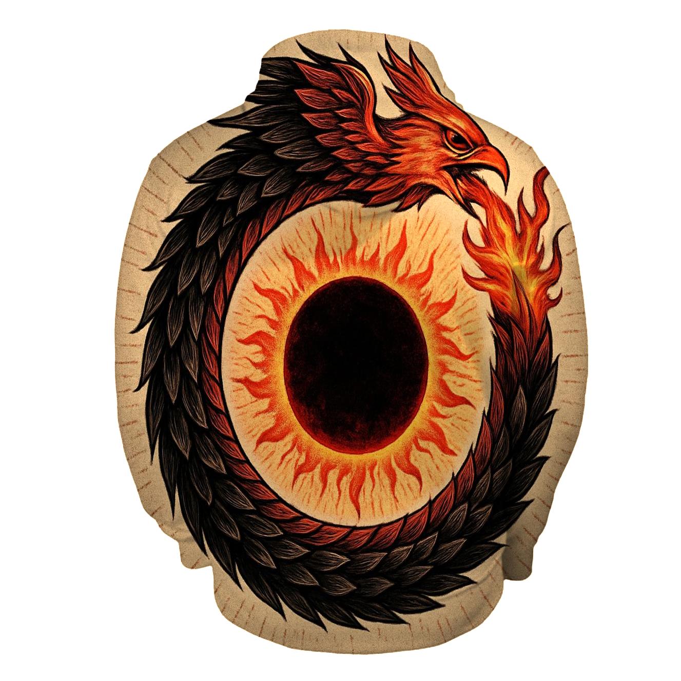 Solar Eclipse Phoenix Ouroboros hoodies fashion