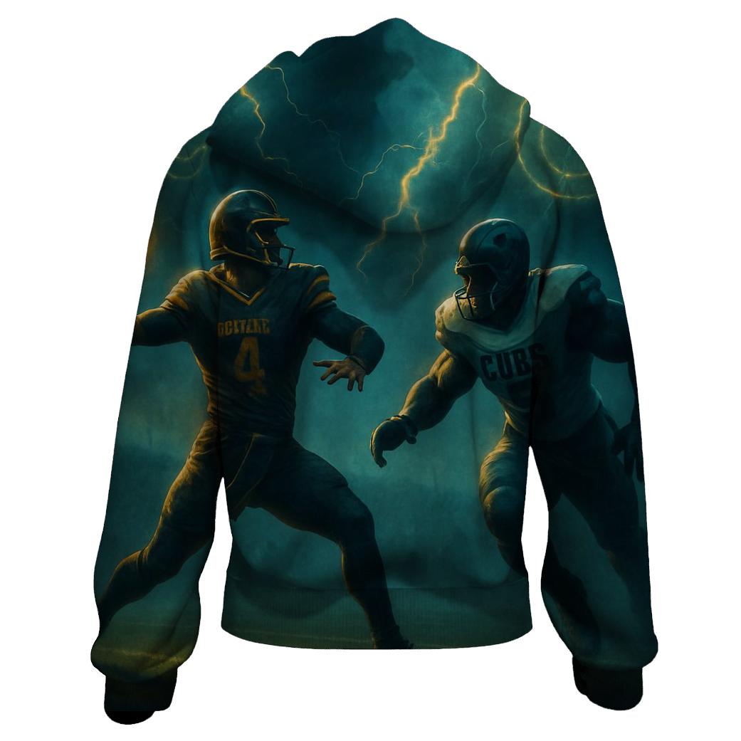 Stormfront Clash Braves And Cubs Gridiron pullover hoodies