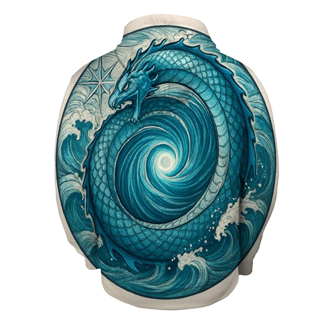 Sea Serpent Maelstrom Ouroboros graphic hoodies