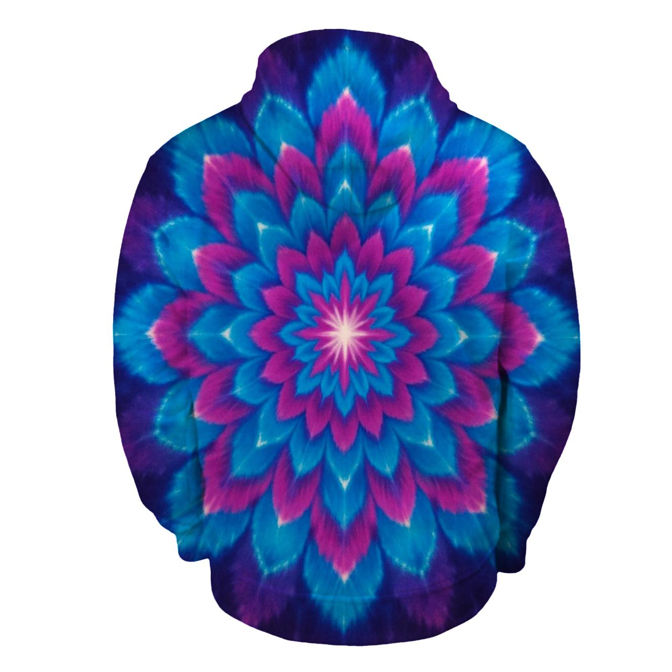 Neon Mandala Galaxy Burst lightweight hoodies