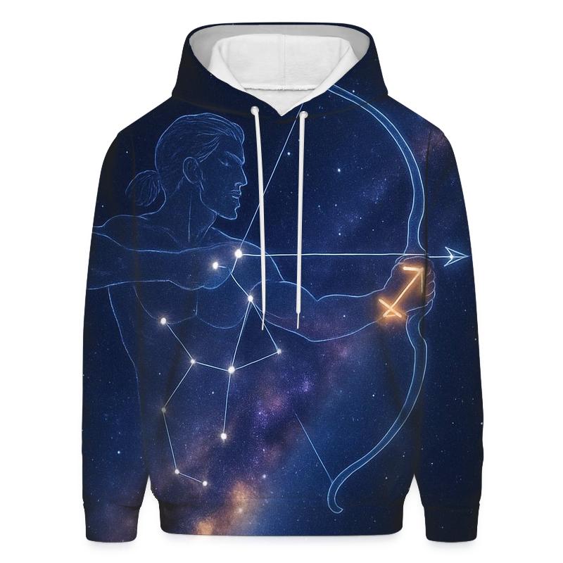 Sagittarius Galactic Archer Trail heavyweight hoodies