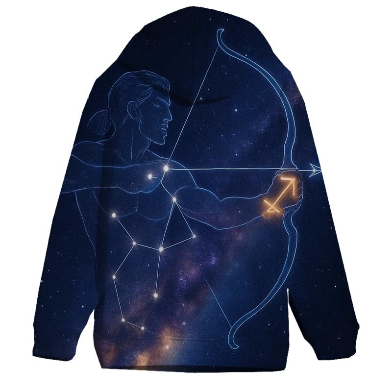 Sagittarius Galactic Archer Trail heavyweight hoodies
