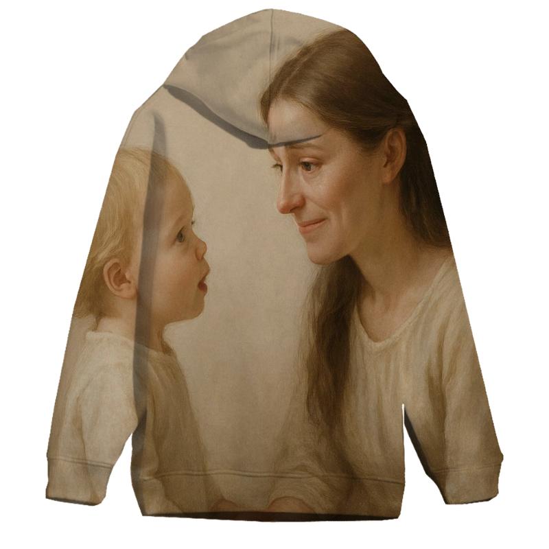 The First Name My Soul Learned To Say embroidered hoodies